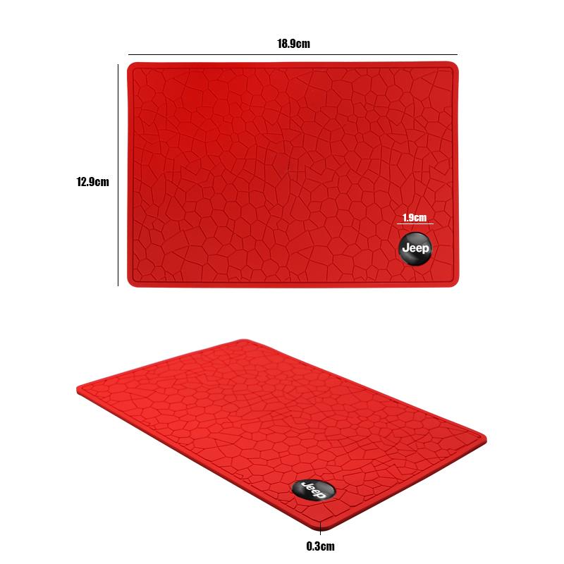 Car Dashboard Sticky Anti-Slip PVC Mat Non-Slip Sticky Gel Pad For Jeep Grand Cherokee Wrangler JK Gladiator Compass Renegade Pa AMP1