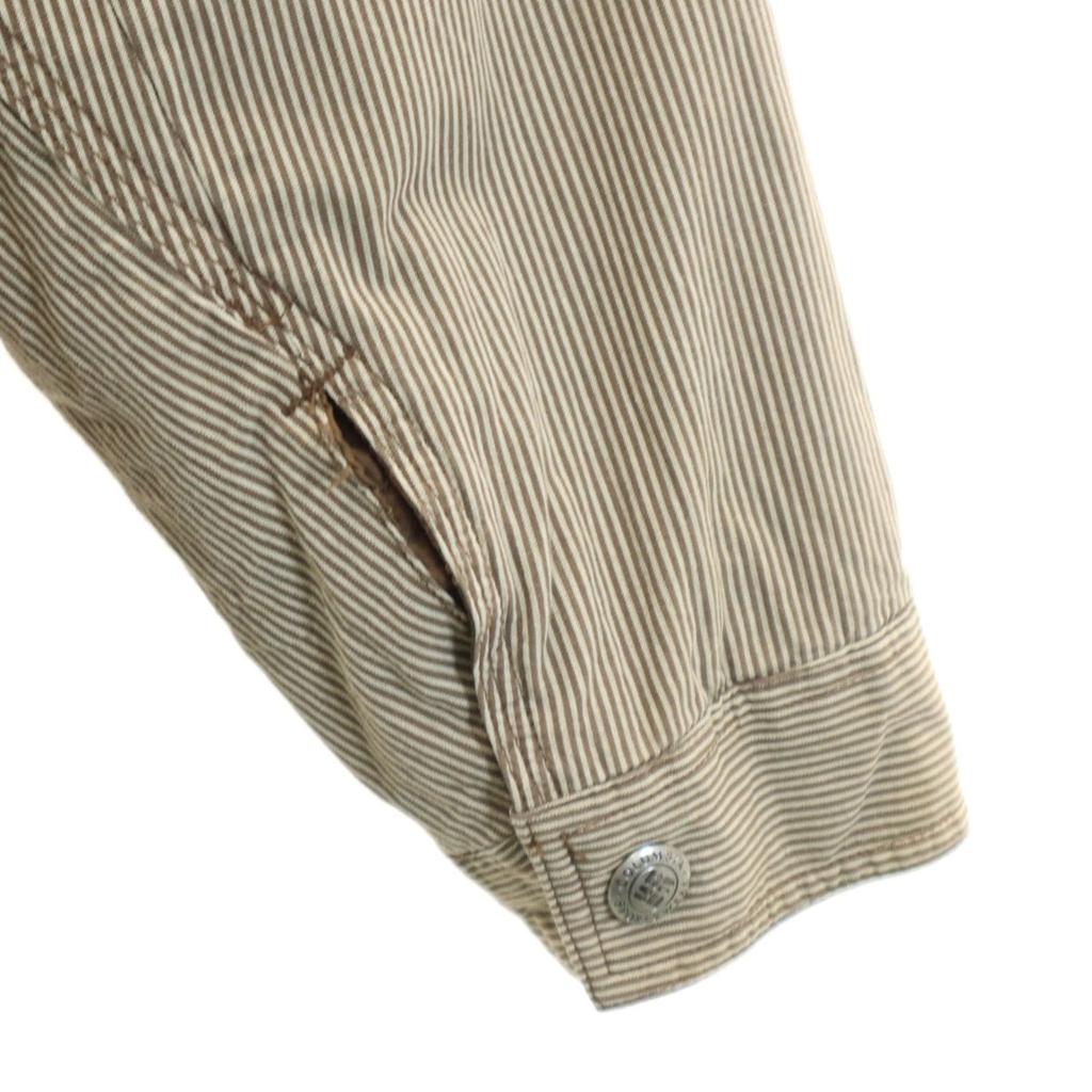 Columbia Striped Pattern Shirt jacket XL Gurege Padded Outdoor Men's Used