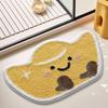 Luxury Faux Cashmere Leaf Bathroom Mat – Non-Slip, Dirt-Resistant, Wear-Resistant, Easy-to-Clean Decorative Floor Rug