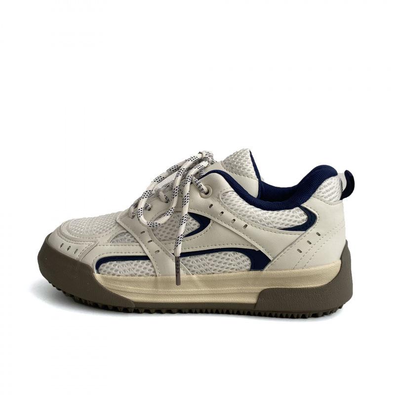 

ns Корейская версия женской обуви весна 2025 студенческая сетчатая дышащая модная спортивная повседневная обувь белая обувь женская 40