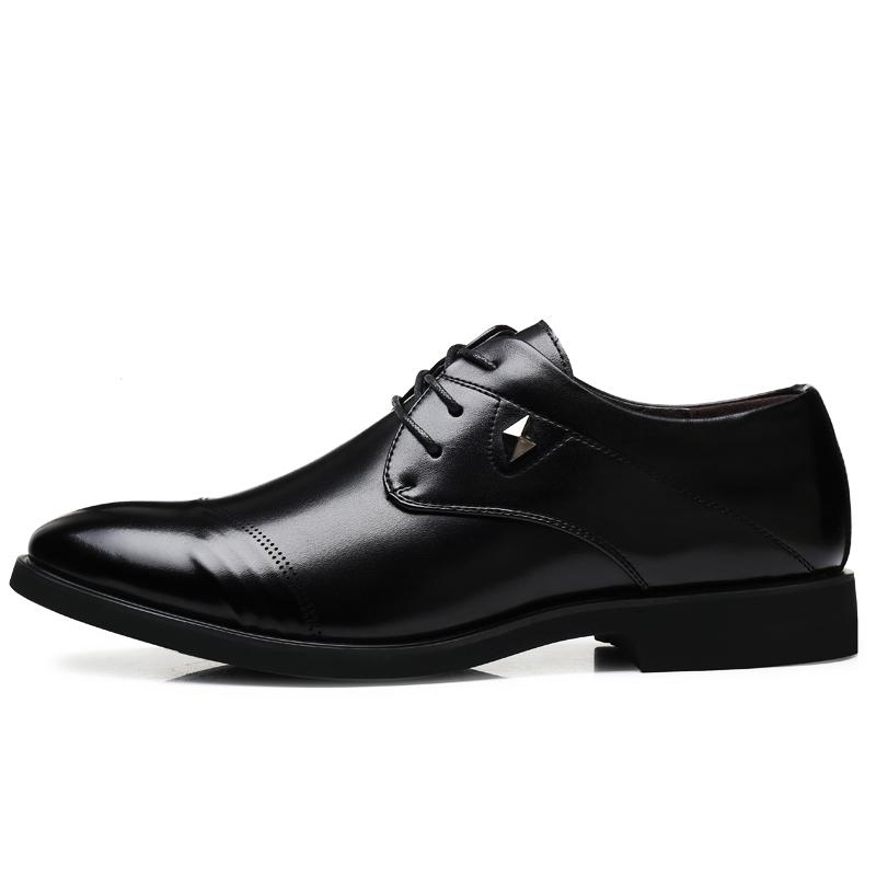 Men Dress Lace-Up Shoes Top Quality Pointed Toe Flat Men Formal Shoes Men Business Shoes JZ-3625-5