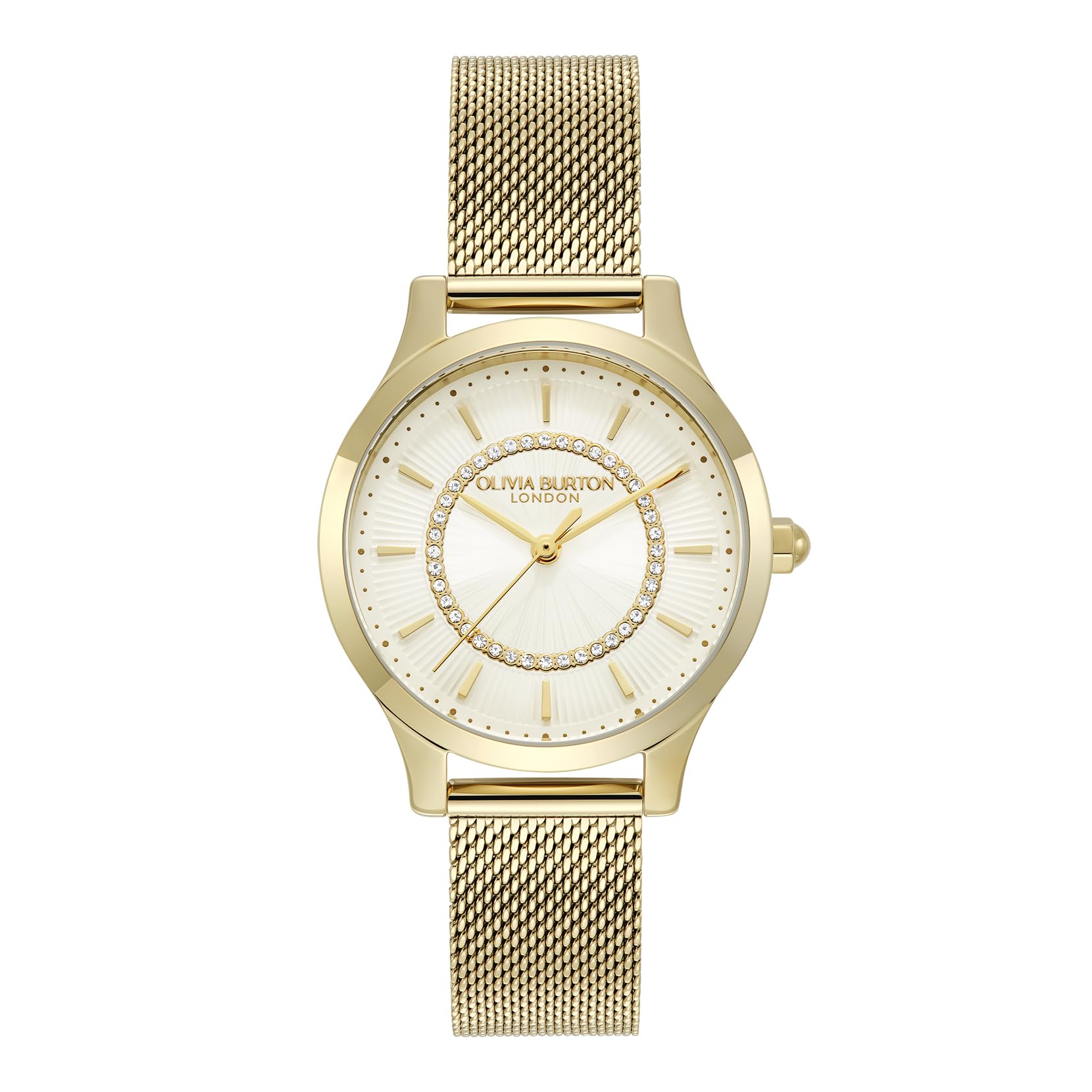 

Авторизованный дистрибьютор Olivia Burton Watch Ladies Wanderlust Ivory Gold Mesh 30 мм 24000214 [OLIVIA BURTON] [Classics] & золотой