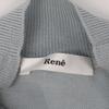 Rene 6042550 Light Blue Wool Half Sleeve Knit tops 36 Light blueUsed