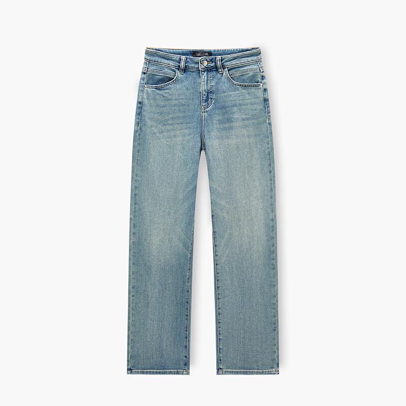 EICHITOO Women's Retro High-Waist Wide-Leg Denim Jeans