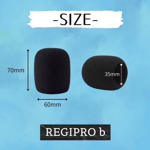 Regispro B Microphone Wind Shield Sponge Cover, Standard Type, Karaoke, Speech, 35mm Inner Diameter, Black (5)