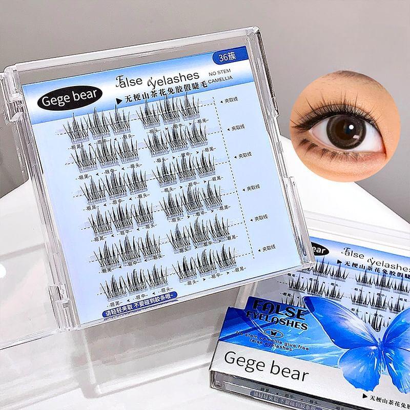 Gege Bear - No Terrier Glue Free False Eyelashes - Camellia