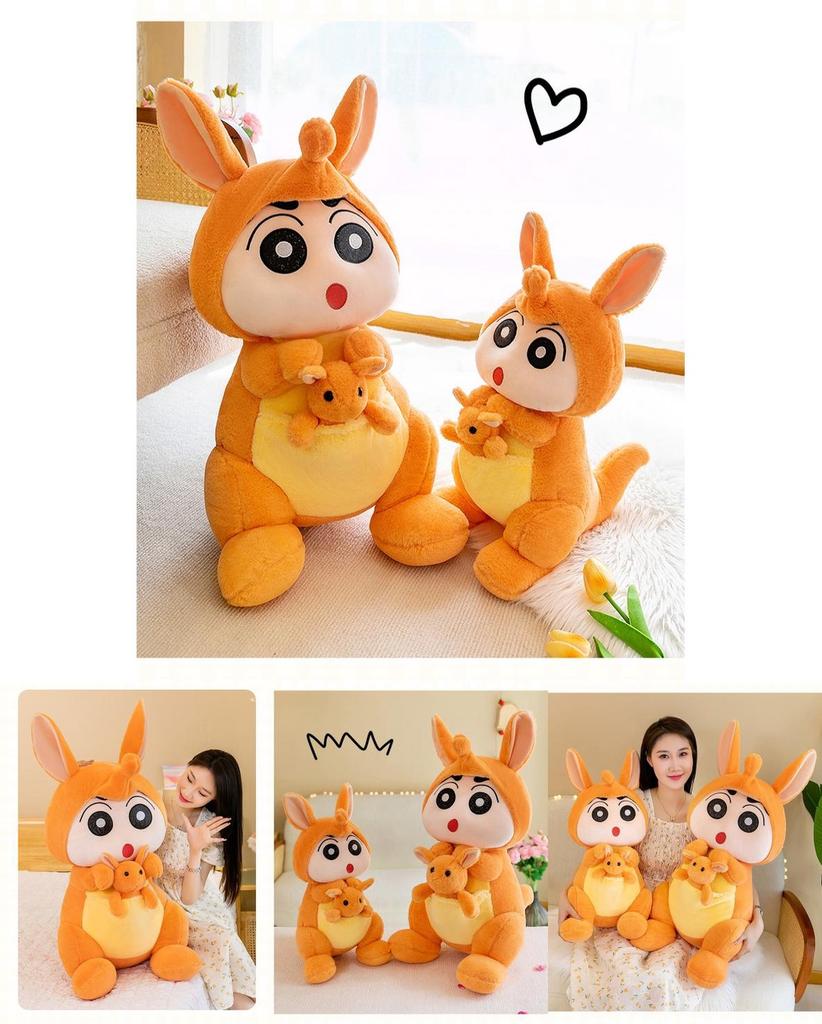 Creative Kangaroo Plush Toy Stuffed Animal Doll Soft And Huggable Home Decor Gift Characters)