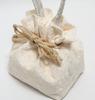 [Hasegawa] Lace Drawstring Bag with Handle, Suitable for Japanese Clothing, Kimono, and Yukata, Made In Japan (beige)
