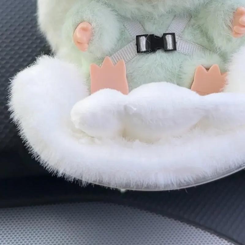 15-17Cm Doll Seat For Labubu Carseat Safety Seat Cute Doll Air Outlet Aromatherapy Decoration High-Grade Car Interior Decoration