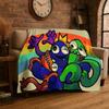Game R-Rainbow Friends Cartoon Flannel Blanket Soft Warm Throw Blanket for Bedroom Living Room Bed Travel Camping Picnic Kid