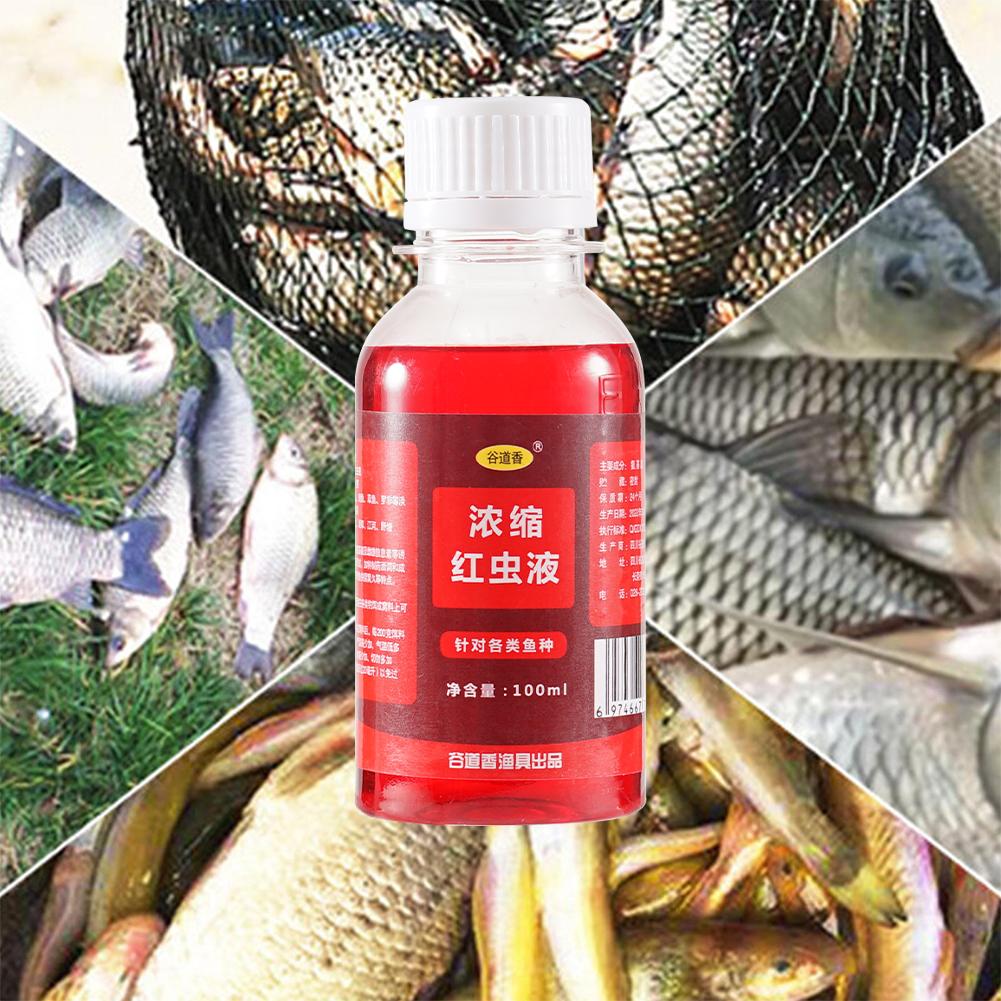 100ml High Concentration Fishbait For Trout Cod Carp Bass Strong Fish Attractant Concentrated Red Worm Liquid Fish Bait D8Q3