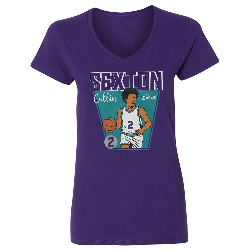 Collin Sexton Charlotte Signed Design - Basketball Ladies  V-Neck Tshirt Unisex T-Shirt XXXXL