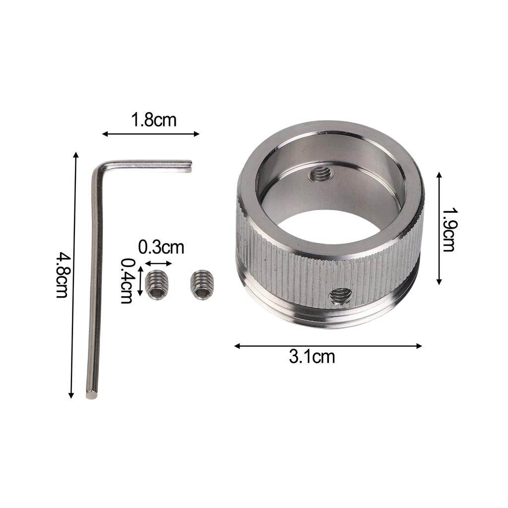 28.8*19*22MM Stainless Steel Valve Adapter Radiator Valve Compatibility Thermostat Radiator Valve Adapter Long-lasting Material