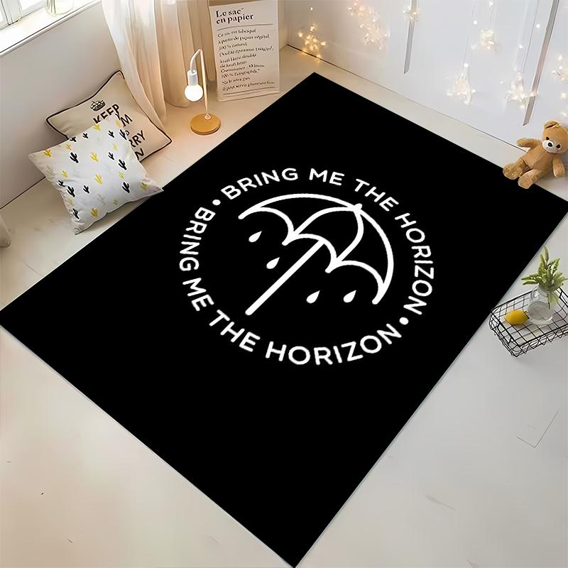 "Bring Me The Horizon Regenschirm Design Teppich Rutschfester Teppich geeignet für Wohnzimmer und Schlafzimmer Sofas Sofas"