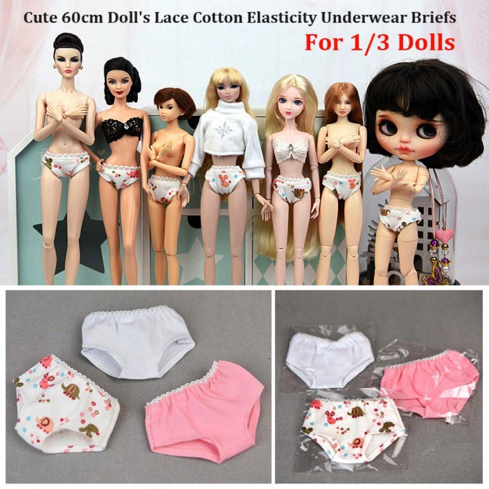 DIY Spitze Baumwolle Unterwäsche Niedliche Puppenkleidung Accessoires Slips Unterwäsche 1/3 BJD Puppe/60cm Puppe