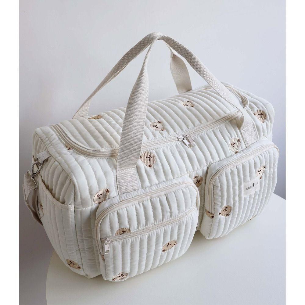 Large Capacity Baby Diaper Bag Lightweight Diaper Changing Tote Bag Mommy Bag  for Travel Outdoor