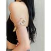 Fashion Exaggerated Metal Leaves Female Butterfly Lines Flowers