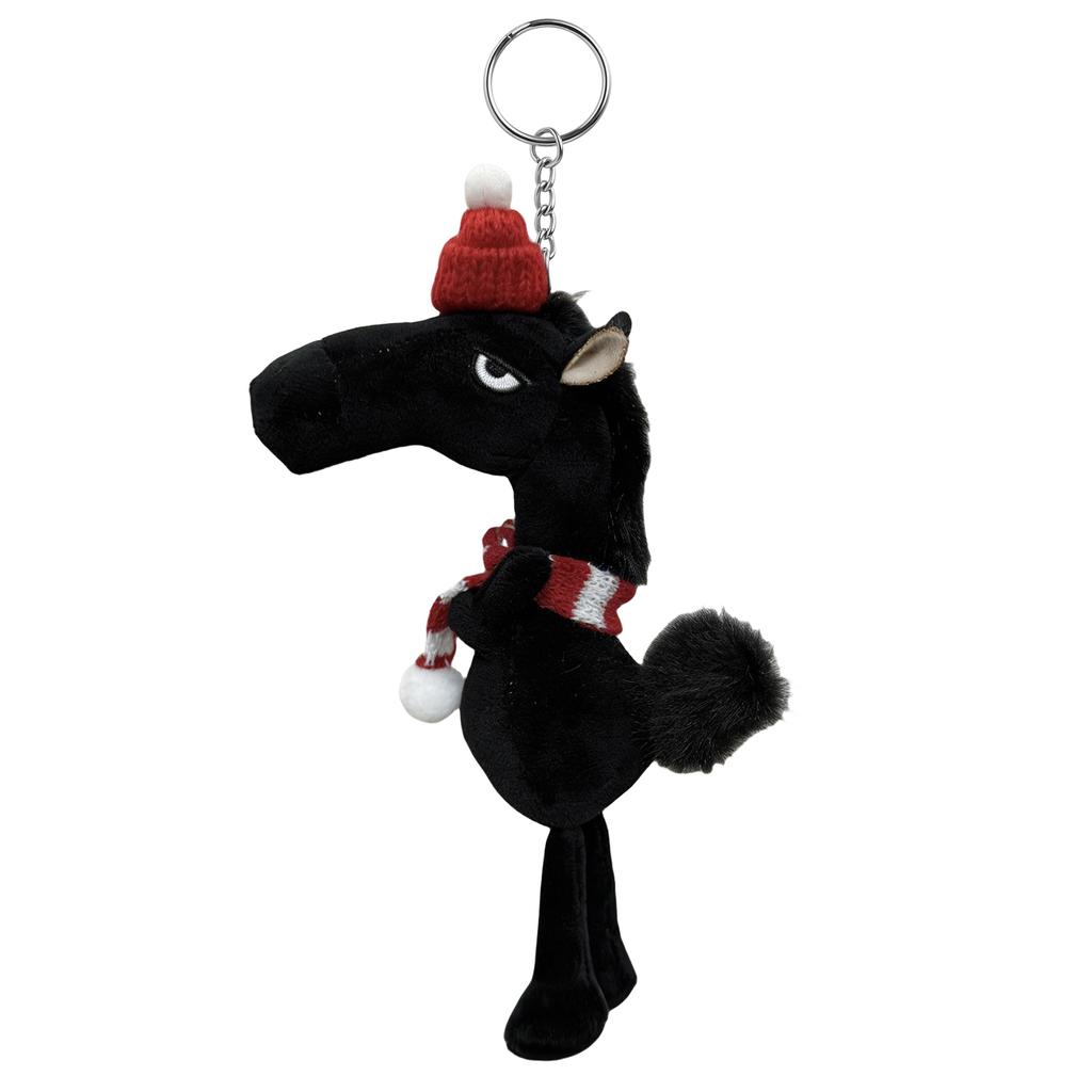 2026 Year of Horse Plush Keychain Lucky Mascot Lovely Arrogance Pony Pendant New Year Party Gift for Purse Backpack Bag Key Ring
