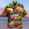2026 Summer Loose Breathable 3d Print Trendy Cool Fashion Hawaiian Shirts Beach Party Tops Short Sleeves Men's 5XL