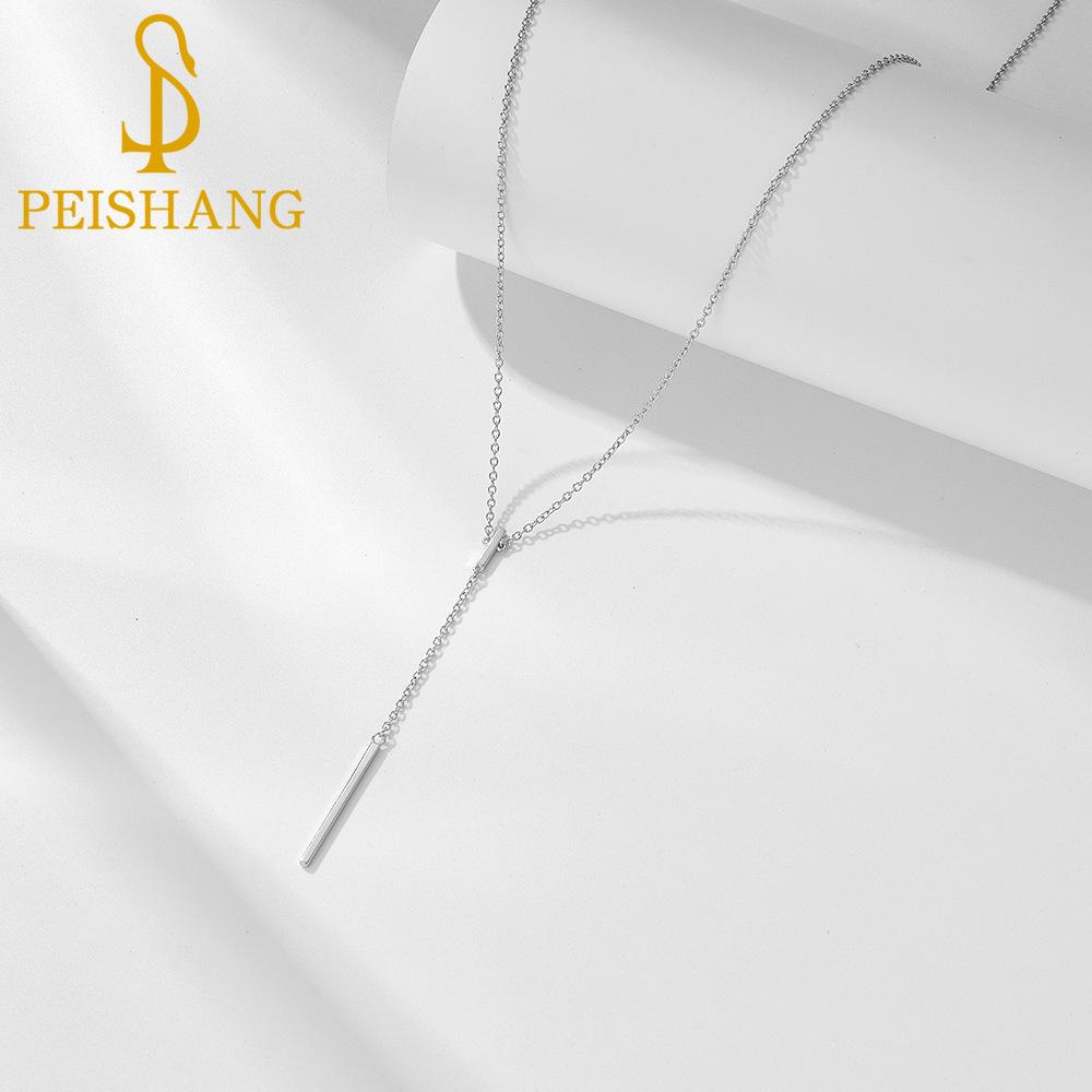 

Ожерелье с подвеской из стерлингового серебра 925 пробы, индивидуальное простое квадратное ожерелье с кисточкой, женский европейский и американский стиль, чувство света, роскошь