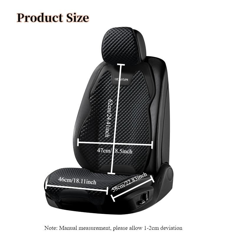 Ice Silk Car Seat Cushion Ventilation Comfortable, Durable Four Seasons Universal Split Single Car Front Seat Cover