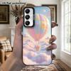 Phone Case: 2D Flat Samsung Galaxy A34 A35 M05 M06 S20 S22 S21 FE Plus 5G Protective Case, Couple Style, Macaron Hot Air Balloon, Christmas and Hallow