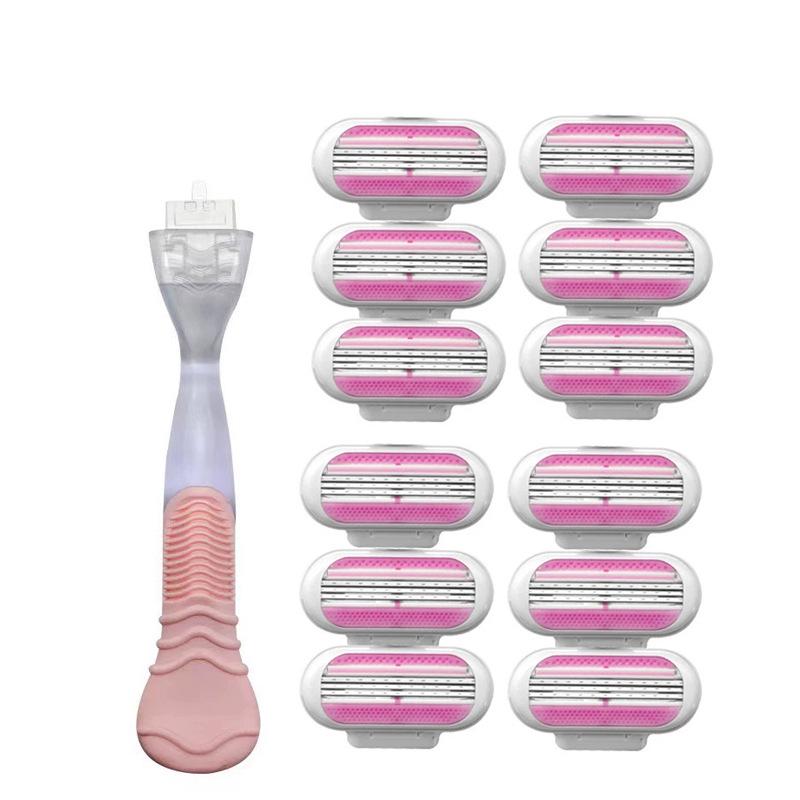 Women's Triple-Blade Underarm Razor with Replaceable Head