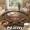 Custom Name Personalized Arsenal F.C Print Round Rug, Versatile Home Decor Carpet, for Playroom, Apartment, Balcony, Entryway, Hallway Gift