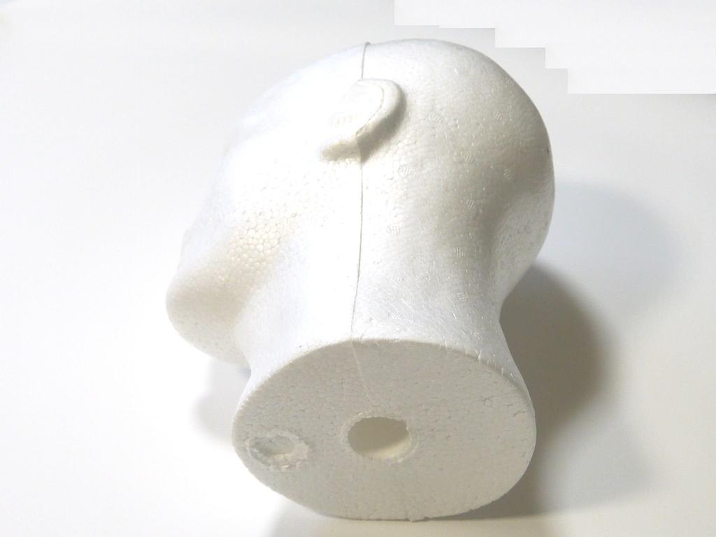 Fuji Interior Mannequin Head Male Head Lightweight Display Model Stand White