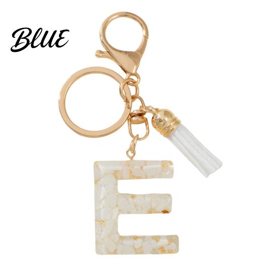 Key Holder For Backpack Keychain Pendant Letter A-Z Charm with Tassel