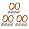 Exhaust Muffler Pipe Gasket Nut For Honda XR200R XR250R XL250R XL500R XR500R Nighthawk Rebel 250 Twinstar Reflex 200 VFR750R
