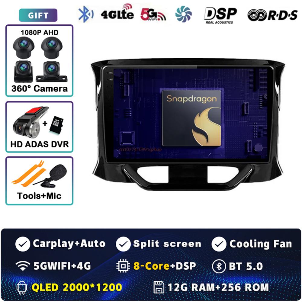 Android 14 Carplay Auto For LADA X Ray Xray 2015 - 2019 Car Radio Player Multimedia Stereo Navigation 4G+WIFI Head Unit Video BT