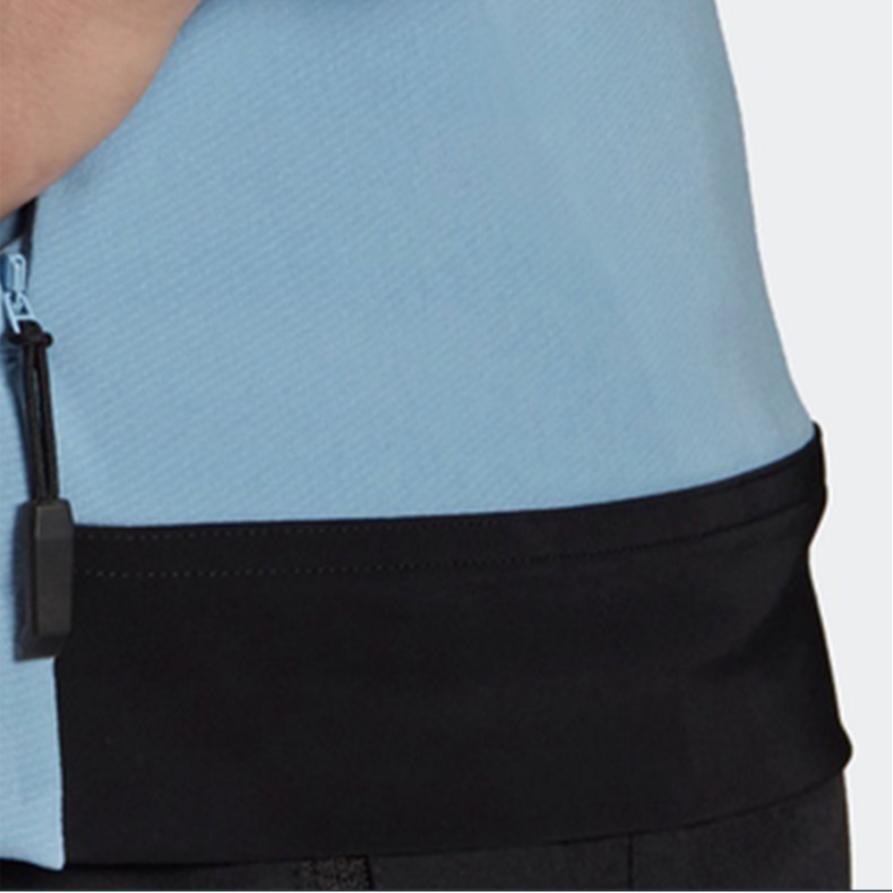 Adidas Solid Color Pocket Detail Hooded Jacket Women Jacket Sky-Blue GQ4255