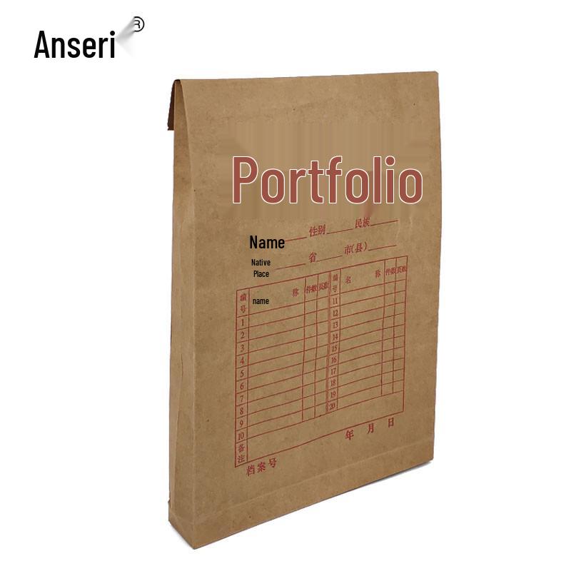 Kraft Paper Archive File Bags