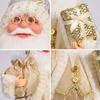 12in Xmas Santa Doll Cartoon Cute Collection Standing Santa Ornament for Home Show Window Decoration
