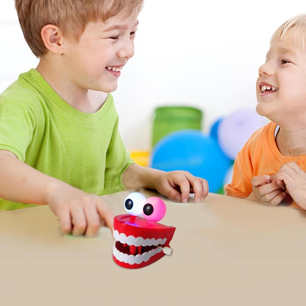 Novelty Chattering Teeth, Interactive Desk Toy, ABS Material, Creative Fun Gag Present, Family Entertainment