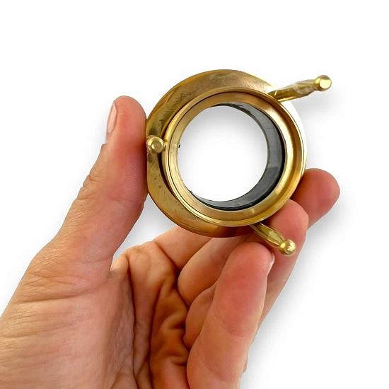 Messing Kartenleselupe