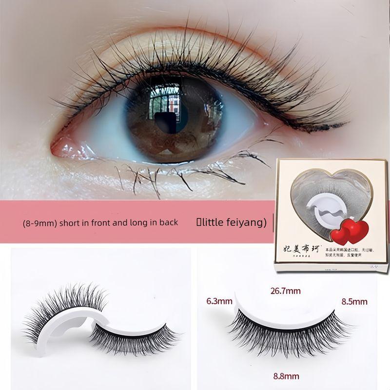 Eyelashes Are Self-Adhesive and Can Be Used Naturally Without Glue. Lazy People Can Use Them Repeatedly. They Are Super Soft and Look Like Real Ones