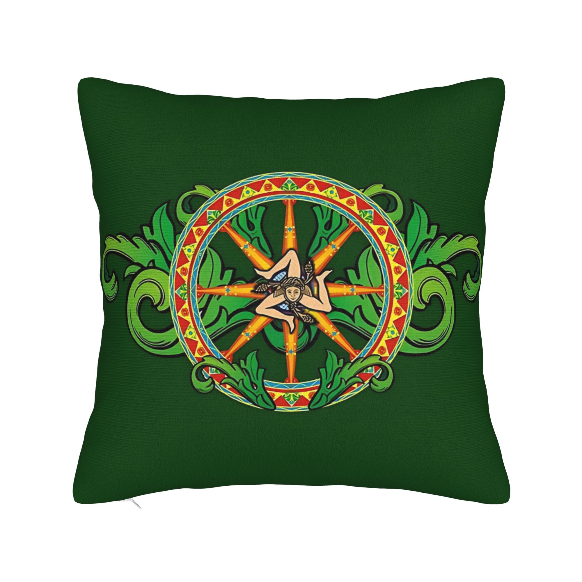 Kermit The Frog Head Pattern Throw Pillow Cover Polyester Decorative Pillow   Funny Cushion Covers 30x30 cm
