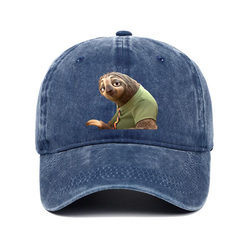 Cartoon Zootopia Three-toedSloth Baseball Cap Couple Women Print Trucker Hat Summer Casual Outdoor Dropshipping Baseball Caps