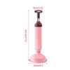 Rubber Toilet Plunger Telescoping Aluminum Handle All-Angle Design Commercial Grade Toilet Clog Remover for Toilet Drain