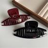 Kunststoff Rote Haarklammer Damen Mädchen Groß Geometrisch Acryl Krabbe Haarspange Elegant Haarspangen Clip Weibliche Mode Haaraccessoires