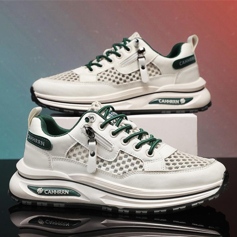 Men's summer breathable mesh shoes, new hollow mesh thin mesh sports and leisure board shoes