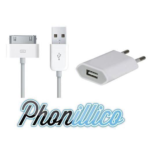 Mains Charger - Apple - iPhone 4S - Fast Charging - USB - White