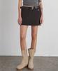 GNOHNOEY Corduroy Pants Skirt (Brown)