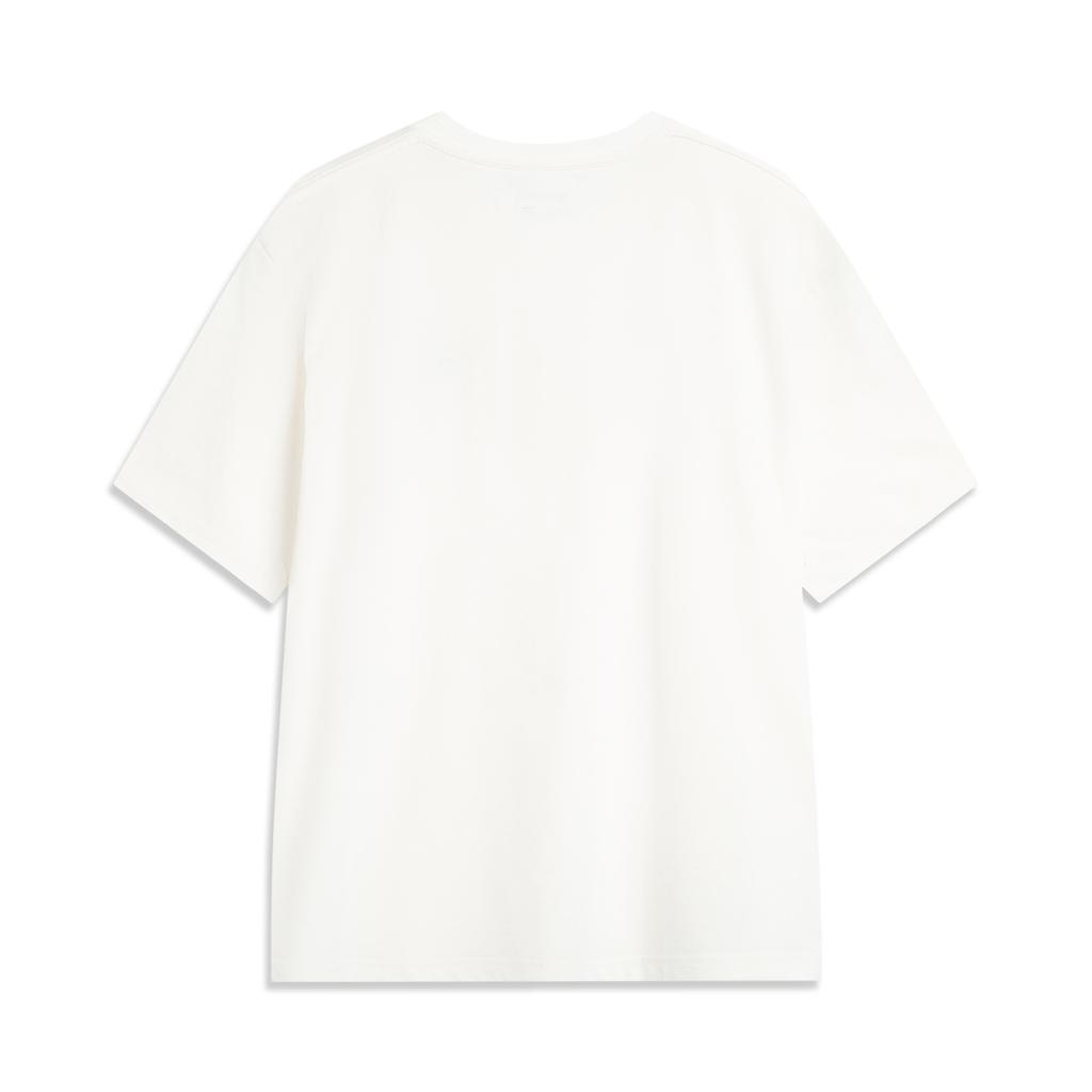 Li Ning Sports Life Collection T Shirt Unisex White AHSVE83-2
