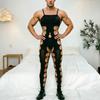Fischernetz Herren Nachtwäsche Herren Ausgeschnittene Bodysuits Unterwäsche Bodystockings Sexy Nachthemd Kerl Overalls Hombre Ropa Interior