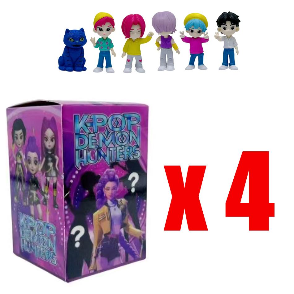 New Anime KPop Devil Hunter Doll Vinyl Toy Rumi Mira Zoi Character Vinyl Mask Box Ornament Toy Christmas Gift