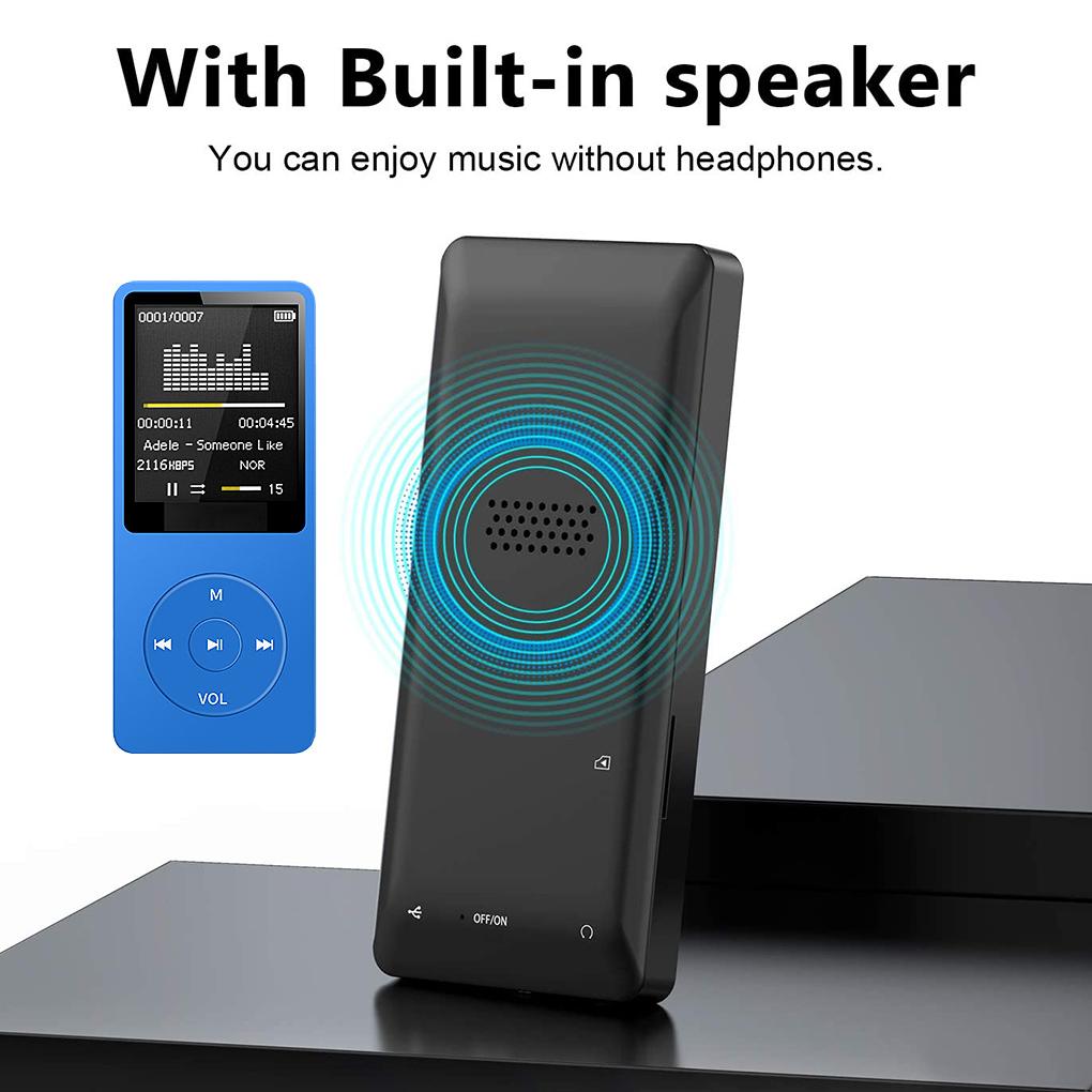 MP3 Player Record Digital Display Screen Portable Lossless Players Portable Sport Running Walking Equipment with Micrphone