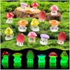 24Pcs Compact Size Superior-Grade Mushrooms Premium-Quality Luminous Premium-Quality Cute High-Standard Tiny Superior-Grade Mushroom Decorative
